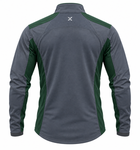 Camisetas Personalizadas para Senderismo con Cierre de Cremallera Parcial y de Media Cremallera |   Verde Grisáceo Seis Variaciones de Color |   Ropa de Senderismo | - Product Image 2