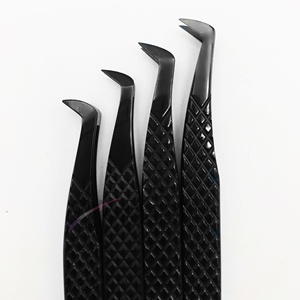 Pinzas para Pestañas RMI con Punta de Fibra de Color Negro Plasma, Pinzas para Volumen de Pestañas Plasma Blue - Product Image 3