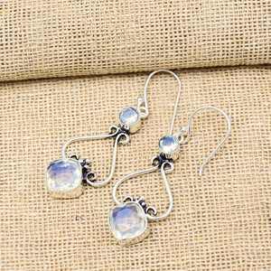 Milky <b>Opal</b> Gemstone Jewelry 925 Sterling Silver Earrings Handmade <b>Opal</b> Adjustable <b>Ring</b> Elegant Gift For Her Woman Jewelry - Product Image 2