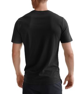เสื้อยืดผู้ชายลายกราฟิกสำหรับฤดูร้อน ผ้าคอตตอนผสมสแปนเด็กซ์ คอกลม เนื้อผ้านุ่มพิเศษ แขนสั้น ทรงปกติ สไตล์ลำลอง - Product Image 4
