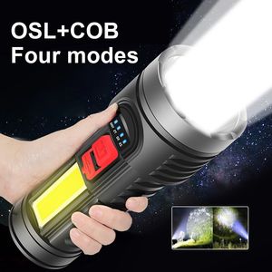 2 Pack USB <b>Rechargeable</b> LED Flashlight 4 Modes Camping Hiking Torch <b>Work</b> <b>Light</b> Self-Pickup at Logistics Only for USPS/TMEU - Product Image 6
