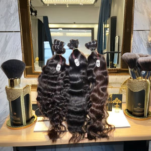 ผมมนุษย์หยักศกแบบตรงผมคนแต่งหนังกำพร้าแบบไม่ผ่านกระบวนการผมชาวอินเดีย - Product Image 1