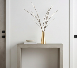 Designer Metal Gold Modern Table Vase Elegant Luxury Home Interior Living Room Bedroom Office <b>Centrepiece</b> - Product Image 4