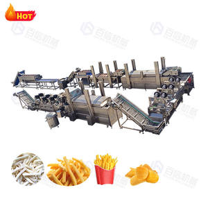 Línea de producción de patatas fritas semiautomática industrial Baixin 50-1000 Kg/H Línea de patatas fritas de nueva condición - Product Image 1