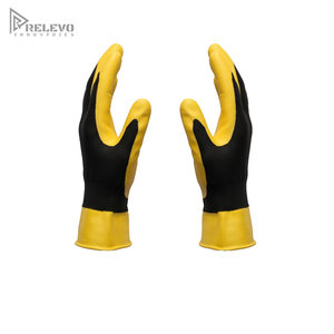 Custom Heavy Duty Latex Coated <b>Gloves</b> Non-Slip Crinkle Latex Coated Palm Seamless <b>Knit</b> Elastic Wrist Garden Work <b>Gloves</b> - Product Image 3