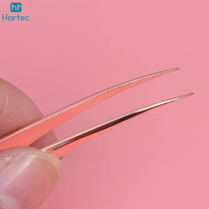 Anti-Slip Precision Fiber Tip Tweezers Comfortable Grip Design For Eyelash Extensions & Makeup Application Grafted Tweezers - Product Image 6