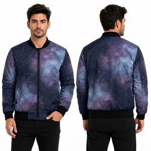 Chaqueta Bomber Roja y Negra con Diseño Gráfico, Chaqueta Bomber Urbana para Hombre, de Poliéster Premium, con Cierre Completo, Transpirable y Resistente al Viento - Product Image 4