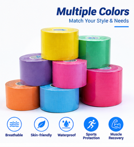 Vente en gros de bandes kinesiologiques en coton, personnalisées, médicales, athlétiques, pour le sport - Product Image 1