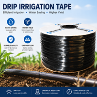 Selang Irigasi Tetes Pipih 16mm 0.15-0.4mm HDPE 100% Bahan Baru Kustom Inline Embedded untuk Pertanian dan Rumah Kaca