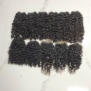 Extensions de cheveux humains vietnamiens à double tirage bouclés birmans sans cuticule chimique alignée tissage de cheveux bon prix pour les femmes noires - Product Image 2