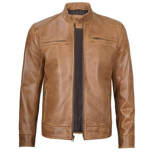 Top Quality Leather Jacket for Men Best Price Leather Jacket for Men Wholesale Fashion Custom Leather Jacket - Product Image 1