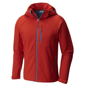 Hot Selling Woolen Softshell Waterproof Jacket Customized Logo Unisex Formal Windproof Hiking Jackets with Discharge Printing - Product Image 3