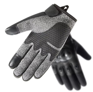 Gants de moto tactiques en cuir de haute qualité, résistants aux chocs, à écran tactile, à doigts entiers - Product Image 1