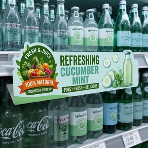 Exhibidor de PVC sin BPA para Estantes de Supermercado, Letrero Promocional, Cartel Publicitario, Tarjeta POS para Marketing de Productos - Product Image 2