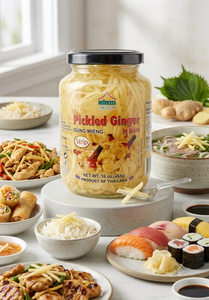 BEST PRICE Premium Pickled Ginger Strips in Brine for Sushi Food Service Catering Retail Use High Quality Export Grade - Product Image 1