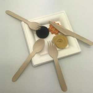 Cucharas Desechables de Madera 100% Naturales Biodegradables de Madera de Abedul para Postres y Café para Eventos Ecológicos - Product Image 4