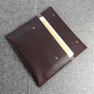 Business Vintage Sling Waterproof Durable Genuine Leather <b>Laptop</b> <b>Sleeve</b> with Protective Design for Office Use LS-0246 - Product Image 3