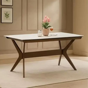 Mesa de madera hecha a mano con soporte plegable, madera maciza tallada a mano, muebles portátiles pakistaníes para exteriores para 4 personas - Product Image 1