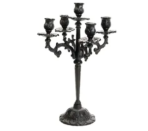 Handmade Iron <b>Candle</b> <b>Holder</b> Antique <b>Bronze</b> Decorative Candlestick Stand for Vintage Wedding Banquet Home Hotel Decoration - Product Image 1
