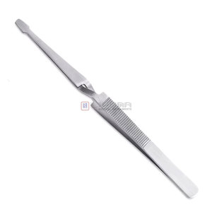 Pince à épiler de qualité supérieure à bord incliné pour femmes et hommes, pour l'épilation et l'application de cils - Product Image 1