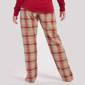 Pijama de cuadros de franela de Reno para mujer, ropa de calle transpirable y cómoda para mujer - Product Image 3