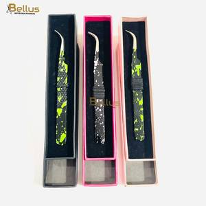 Wholesale Volume Lash Tweezers 45° 90° Color Coated Stainless Steel OEM ODM - Product Image 4