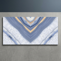 Carrelage mural en porcelaine brillant poli 600x1200mm, style moderne, effet brique, pour extérieur, antidérapant, bleu Sigma