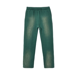 Pantalones Deportivos Holgados de Pierna Recta para Hombre, con Logotipo Personalizado, Cintura Alta Elástica, 100% Algodón, Impresión Bajo Demanda, Venta Caliente 2026 - Product Image 1