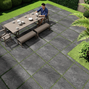 Azulejos de Porcelana para Piscina, Modelo Stone Nero Moderno, 20 mm de Grosor, Azulejos Resistentes para Exteriores, Losas para Pavimentación - Product Image 2