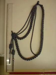 Aiguillette Tejida a Mano Personalizada de Primera Calidad con Cordón de Mylar Dorado o Alambre de Bullion Francés y Puntas Metálicas para Accesorios de Uniforme de Capitán de Barco - Product Image 3