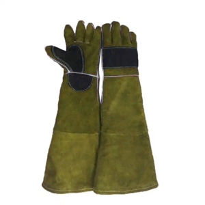 <b>Long</b> Lasting Heavy-Duty Reinforced Cowhide Split Leather <b>Gloves</b> Heat Spark Resistant Construction Welder Safety <b>Gloves</b> - Product Image 5