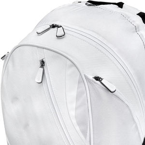 Mochila Deportiva de Gran Capacidad para Equipo de Tenis, Tela de Nailon Blanca Premium para Partidos Competitivos y Entrenamiento - Product Image 3
