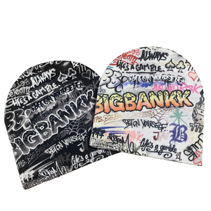 Bonnet unisexe automne-hiver 100% acrylique, broderie 3D, logo personnalisé, couleurs unies et multicolores, activités de plein air - Product Image 2