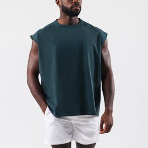 chasala Tank Tops Gym Exercise Fitness Sports <b>Vest</b> with Wide Shoulder Round Neck Sleeveless Shirt Casual Wear Tank Tops - Product Image 4
