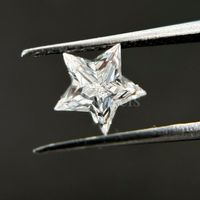 Diamant synthétique de qualité supérieure, taille étoile, créé en laboratoire, pierre HPHT CVD, certifié IGI GIA, vente en gros