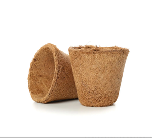 Pot de semis en fibre de coco naturelle - Contenant de culture biodégradable pour pépinière et horticulture |   Fibre de noix de coco naturelle - Product Image 5