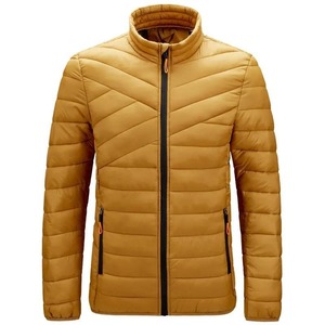 Men's All <b>Colours</b> Stand Collar Puffer Jacket Waterproof Reversible Windproof Zipper Closure Casual Winter Wear Wide-waisted - Product Image 4