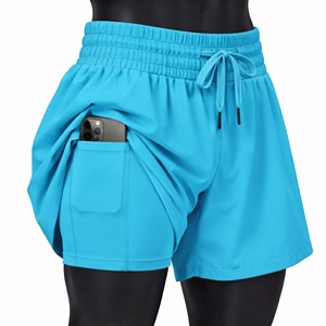 Wholesale Custom 2 In 1 Running <b>Shorts</b> Royal Blue <b>Phone</b> <b>Pocket</b> Drawstring Activewear Casual Sports Apparel Manufacturer Supplier - Product Image 5