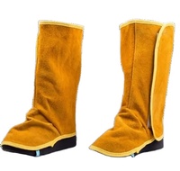 Protège-jambes de travail du cuir industriel pour hommes et femmes Gants de sécurité en cuir fendu de vache pour les travaux de soudage et de construction