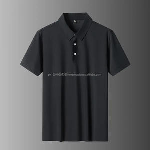 Polo de Manga Larga para Hombre, Estilo Golf, Corte Ajustado, Algodón de Alta Calidad, Tejido de Punto, Estampado Sólido y a Rayas, Estilo Casual - Product Image 3