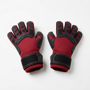 Guantes de Portero de Fútbol, Dedos Completos, Cuero PU, Antideslizantes, Transpirables, Correa de Muñeca Ajustable, Unisex, Equipo Deportivo - Product Image 3