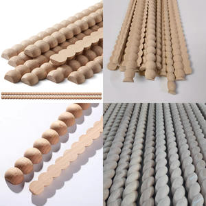 Moulures décoratives en bois massif à perles pour armoires de cuisine et meubles - Product Image 3