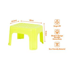 Lightweight Plastic <b>Stool</b> <b>Ottoman</b> Virgin PP Stackable Perforated Seat for Home School Kids Living Room - Product Image 2