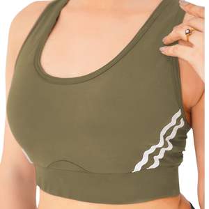 Soutien-gorge de sport dos nageur pour femme, haute qualité, pour la course, la gym, le yoga, avec bretelles spaghetti et dos en T, vêtements de fitness, fabricant sur mesure - Product Image 1