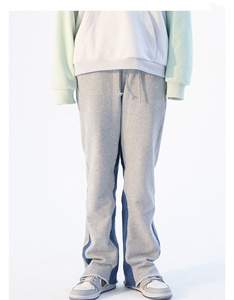 Custom Logo Men's Eco-friendly Drawstring Closure Stone Wash Winter Casual Streetwear Jogger Sweatpants Cotton <b>Fleece</b> <b>Trousers</b> - Product Image 4