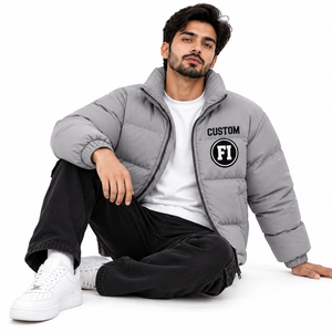 Ventes en gros de vestes matelassées personnalisées pour hommes, avec patchwork brodé, surdimensionnées, unisexes, chaudes, streetwear d'hiver, mode Y2K, fournisseur USA - Product Image 4