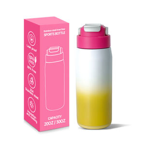 LFGB BSCI定制彩色专利设计600毫升750毫升不锈钢304真空绝缘广口运动水瓶 - Product Image 2