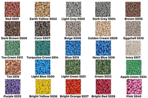 เม็ดยาง EPDM ขนาด 1-4 มม. สีสันสดใส วัสดุปูพื้นสนามเด็กเล่น สำหรับพื้นผิวกีฬา แบบเทหล่อกลางแจ้ง และลู่วิ่ง - Product Image 4