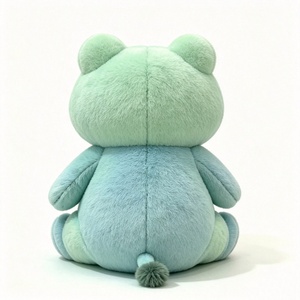 ของเล่นตุ๊กตากบหน้ากลมปักท้องตุ๊กตากบอ้วนน่ารักสีพาสเทลสำหรับให้เป็นของขวัญ - Product Image 4