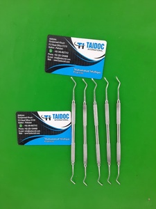 Juego de Instrumentos Dentales Manuales de Acero Inoxidable de Doble Punta para Endodoncia y Restauración, 10 Piezas Reutilizables y Autoclavables - Product Image 3